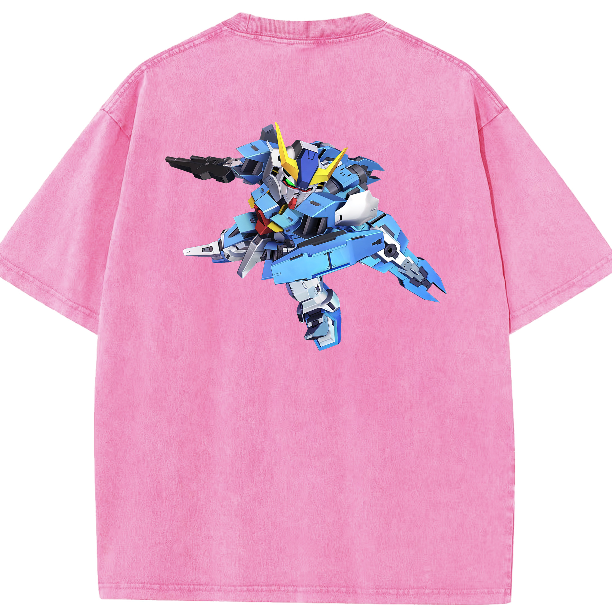 （画像用） 機動戦士ガンダム Mobile Suit Gundam 綿100% ヴィンテージ風 半袖Tシャツ（背面プリント）